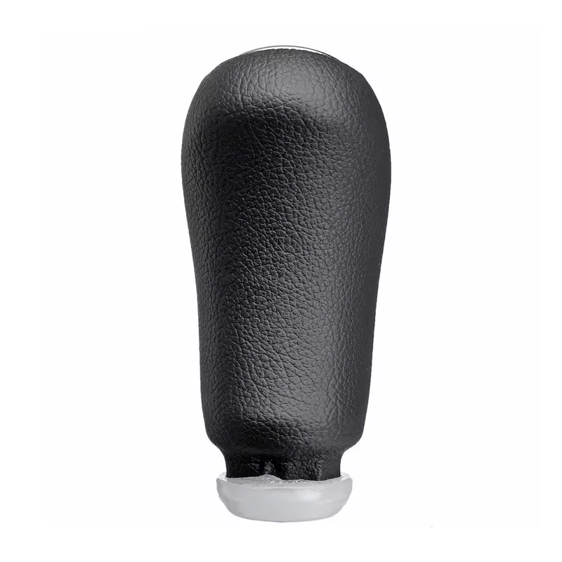Matte Black and Gray Gear Shift Knob - Ergonomic Design with Headball Grip