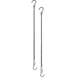 Adjustable Hanging Chains with S Hooks and Clips for Plants, Signs, Bird Feeders, and Wind Chimes (2Pcs)