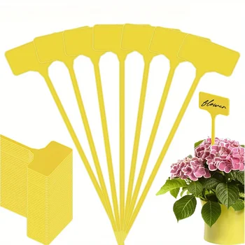 10pcs/20pcs Garden Plant Labels Plastic T-Type Plant Tags Reusable Plant Name Tags Garden Farmland Greenhouse Plant Accessories
