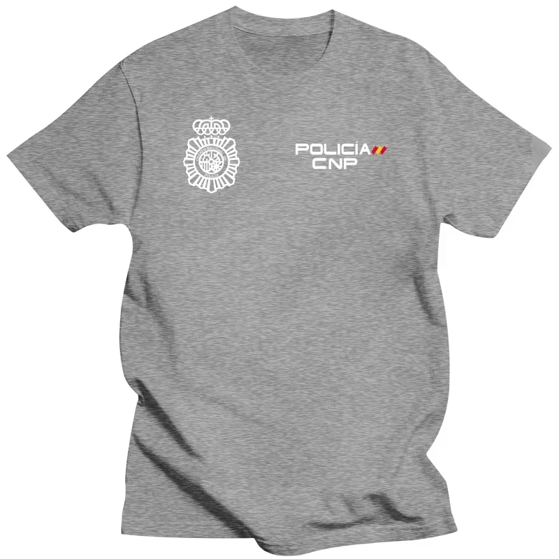 New UPR Oviedo Spanish National Police T-shirt for Summer , cotton, high quality, casual top for men and women
