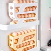 4-layer Egg Holders Refrigerator Automatic Roll-Out Fresh Egg Storage Device Household Refrigerator Storage Egg Box Hold 30 Eggs 4