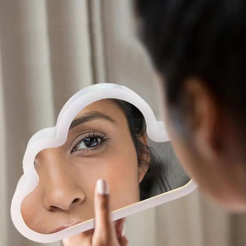 

Зеркало в виде облака, искусственная задняя подсветка, фоторамка для фотографий, настольные лампы в виде зеркала, подарок на день рождения