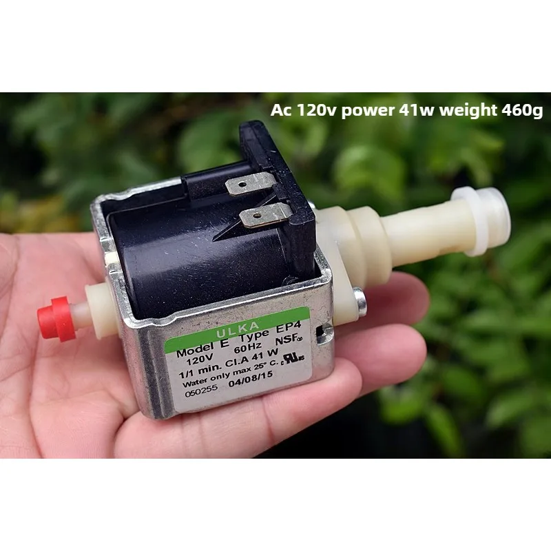 Italy ULKA EP4 Electromagnetic Pump AC120V Plunger Pump Coffee Machine Water Small Flow High Pressure Stable Effluent