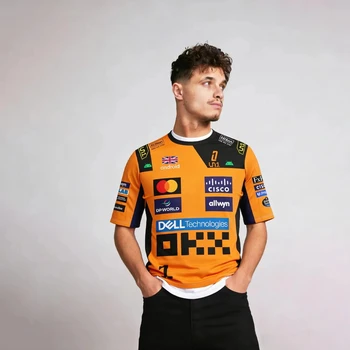T-shirt da corsa estive 2026 da uomo e da donna - Driver # 1 Lando Norris e il pilota # 81 Piastri Fan Tops Sporty Casual a maniche corte