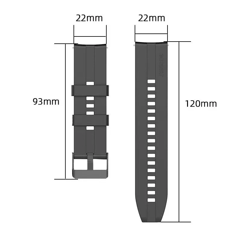 22mm strap Huawei GT 2 3 4 46mm WristStrap Huawei Watch3 GT4 GT2 Pro GT2e Magic2 Silicone Bracelet Football Pattern Band silicone watch band