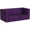 10PCS Purple Modular Play Couch for Playroom Bedroom 10 in 1 Multi-functional Sofa for Playing Creativing Sleeping Toddler Couch 1