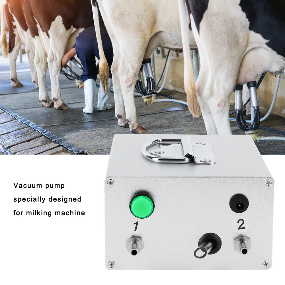 

Aluminum Alloy Pulsation Electric Milking Machine Vacuum Pump 12V Electric Milking Pump For Sheep Farm Livestock Tool Farm Cow