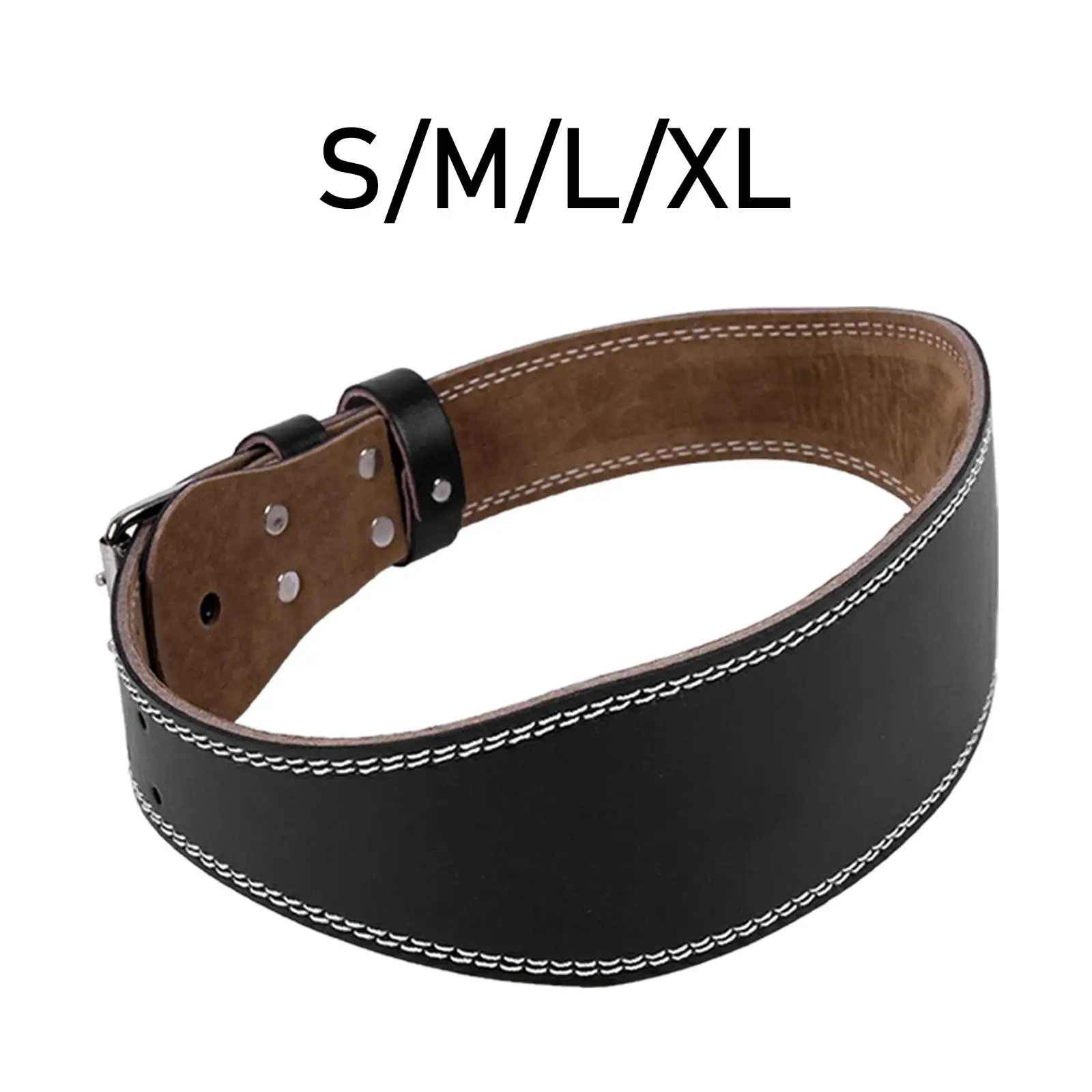 Weight Lifting Belt Waistband Double Prong Buckle Fitness Waist Belt Sports for Bodybuilding Deadlift Squat Men Women