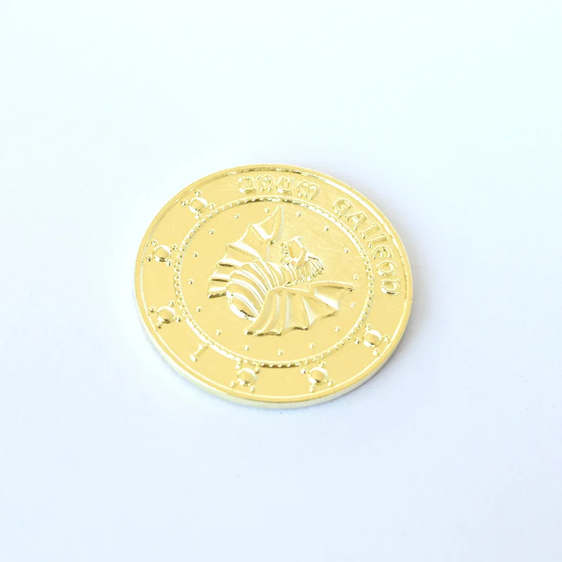 3 pz/set di Harris Gringotts Bank Magic World Gold Galleon Coins Fans Collection Gift monete Commemorative - immagine 5