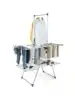 Clothes Drying Rack Stainless Steel Foldable Laundry Drying Rack with with 6-Level Adjustable Height High Hanger Design 1