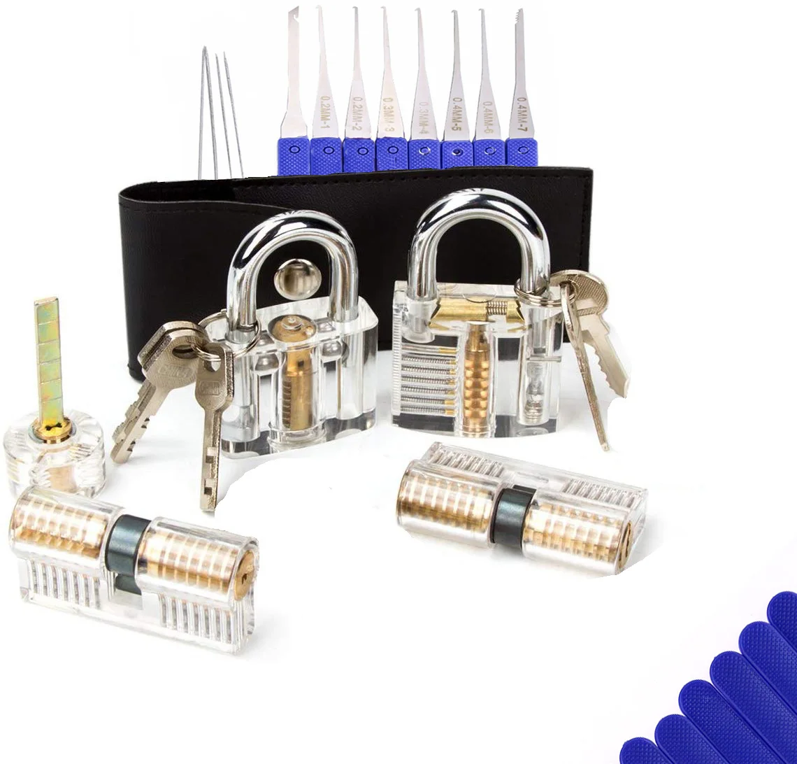 

Real Locksmith Lock Kit for Training, 2022 Locksmith's Favorite Set, The Most Popular Exercise Pick Remove Tool for Men