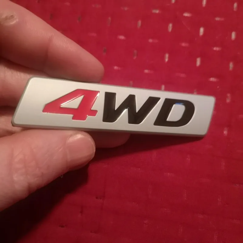 1X 3D Matt Metal Sticker 4WD Emblem 4X4 Badge Decal Car Styling For Honda CRV Accord Civic Suzuki Grand Vitara Swift SX4 |