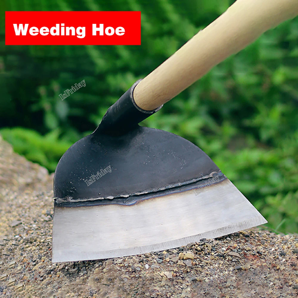 Garden Tools Hoe Manganese Steel Hoe for Gardening Weed Removal Machete Weed Remover Tools Planting Vegetable Loosening Soil 2