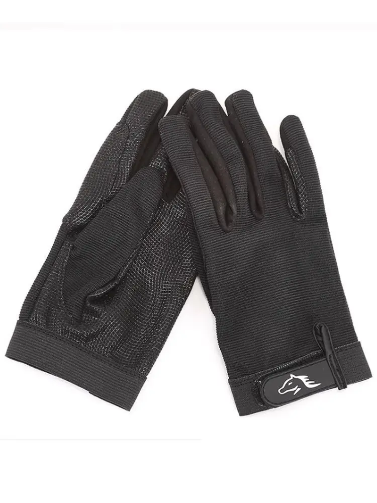 MXLLINA Silicone Anti-Skid Equestrian Gloves Women Wear-Resistant Riding Gloves Adults Equestrian Competition Mittens 3