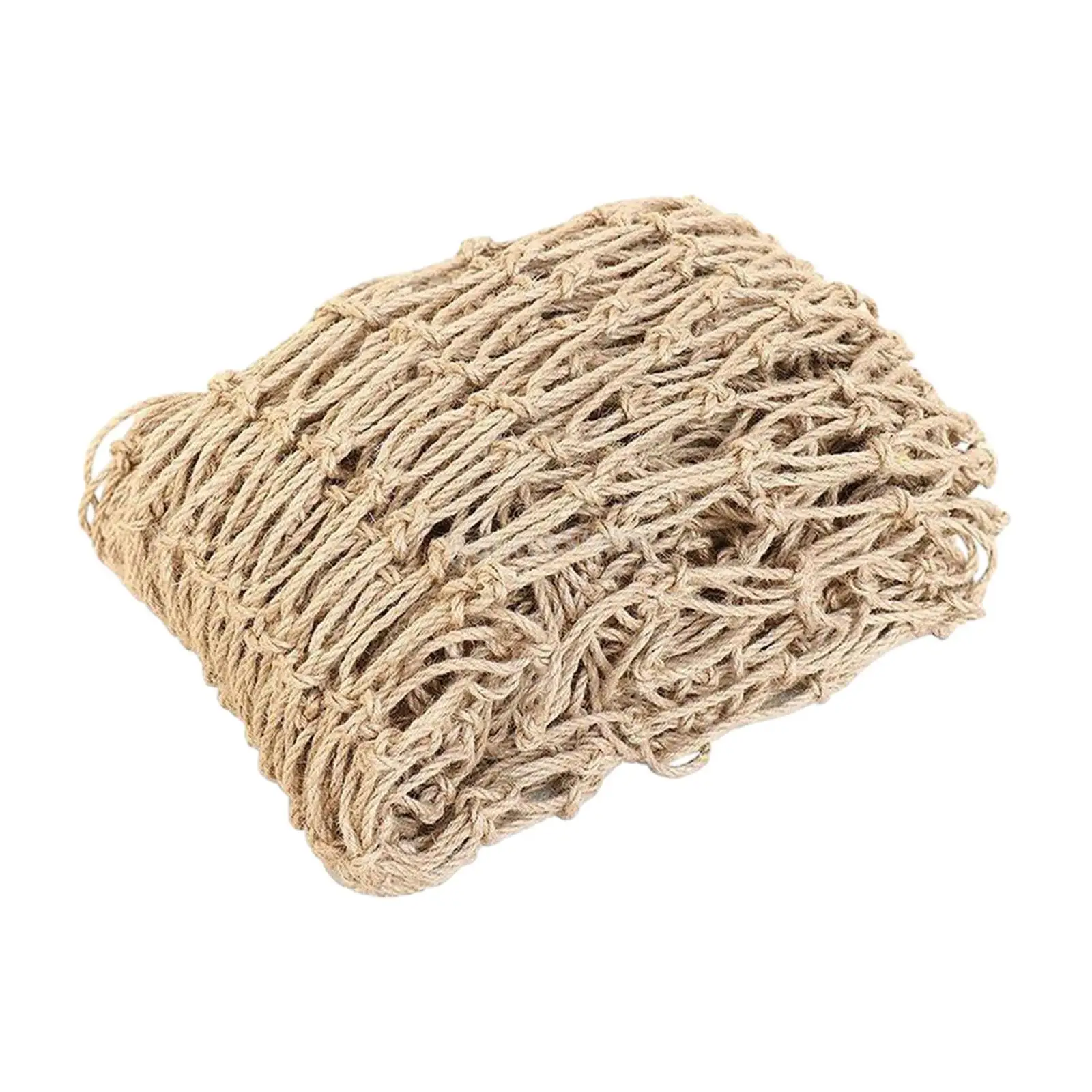 

6.6ftx9.8ft Jute Twine Trellis Netting 3.9inch Squares 3mm Rope Diameter Eco Friendly Multipurpose for Wall Decoration Accessory