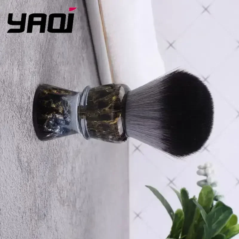 YAQI ROCKS 28mm 합성 헤어 레진 핸들 남성용 습식 면도 브러쉬 빠른 배송