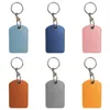 Leather Keychain  Doorlock Key Ring Access Card Bag Induction Waterproof ID Card Case Key Tag Protective Case 6