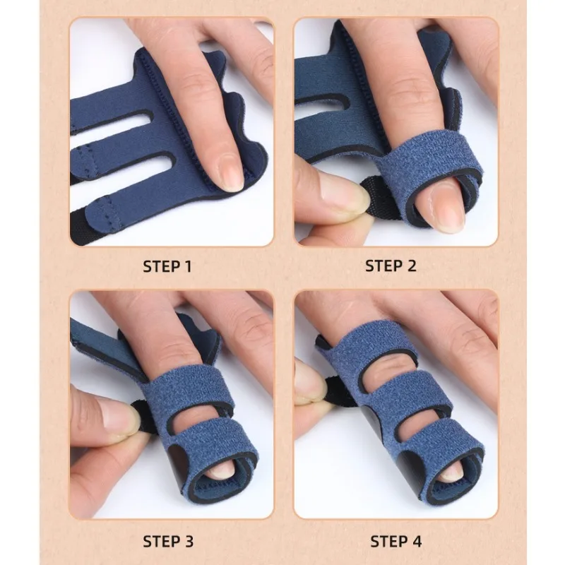 Finger Splint Pain Relief Trigger Finger Fixing Splint Straighten Brace Adjustable Sprain Dislocation Fracture Finger Splint Corrector Support