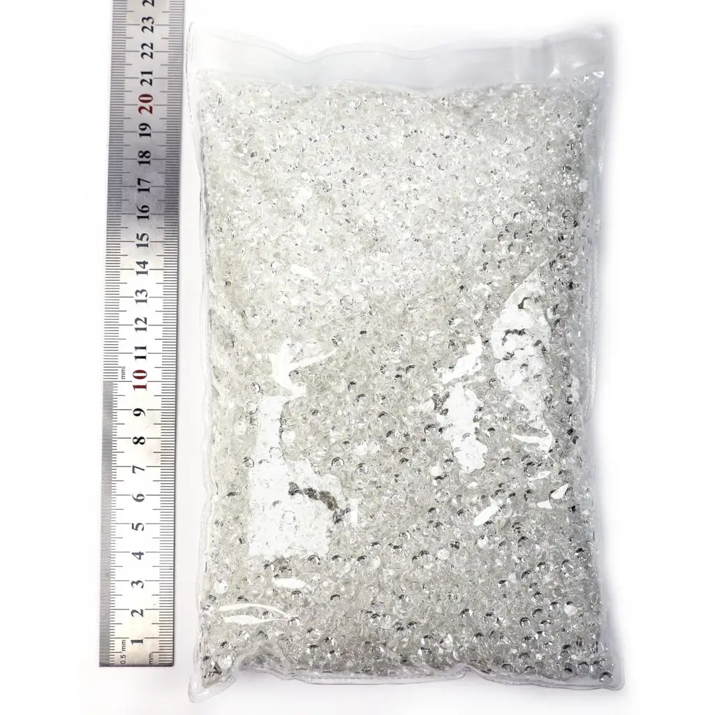 Reçine Flatback Rhinestones Şeffaf Alt Aydınlık Olmayan Düzeltme Rhinestones Tırnak Sanat için Toplu Paketinde