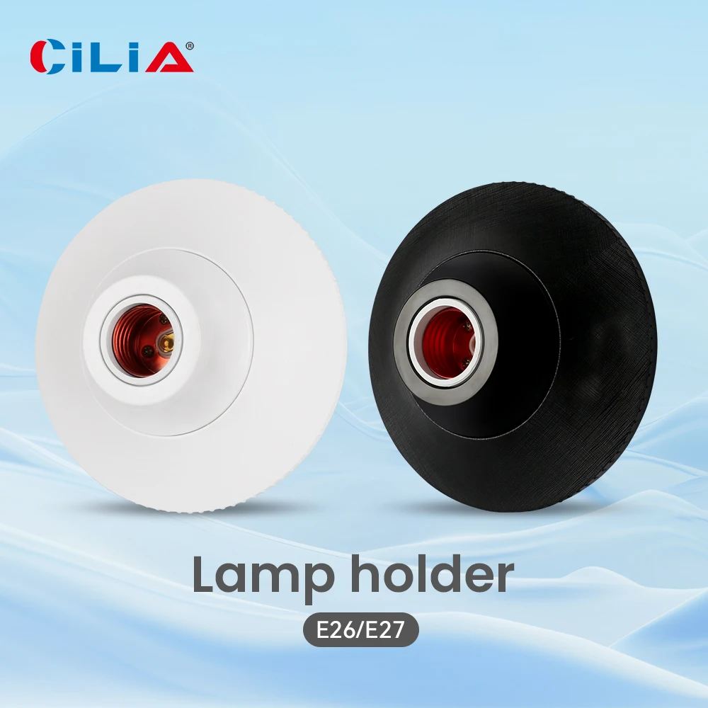 Lamp Holder 1/2pcs E26/E27 Lamp Bulb Pendant Holder 220V/240V voltage Textured Round Fixed Base Bracket