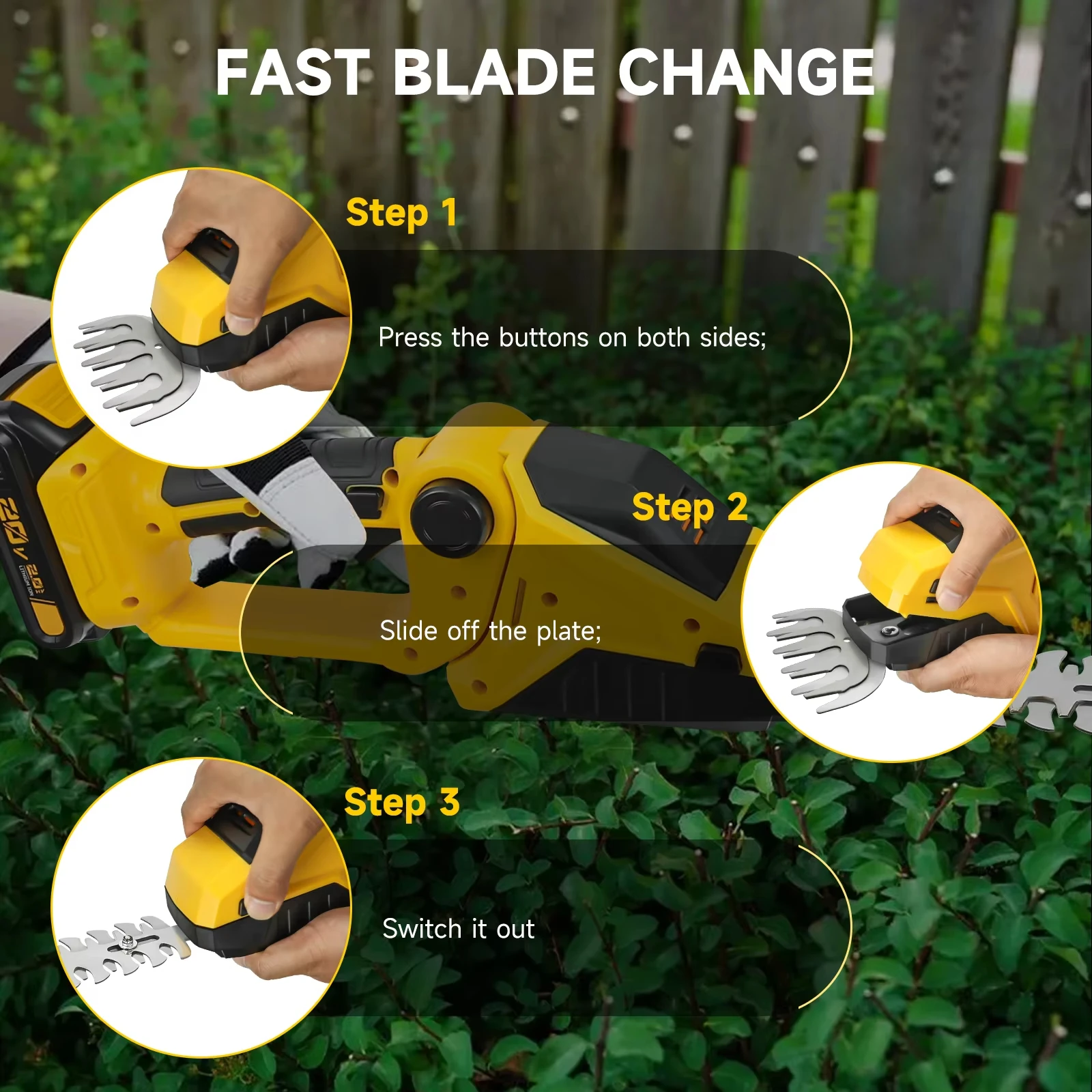 Cordless Hedge Trimmer Kit 5