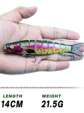  Yeedye Wobbler Jointed Fishing Bait 14cm 21.5g Rattle Trout Swimbait Artificial Bait Bass Fishing Tackle 