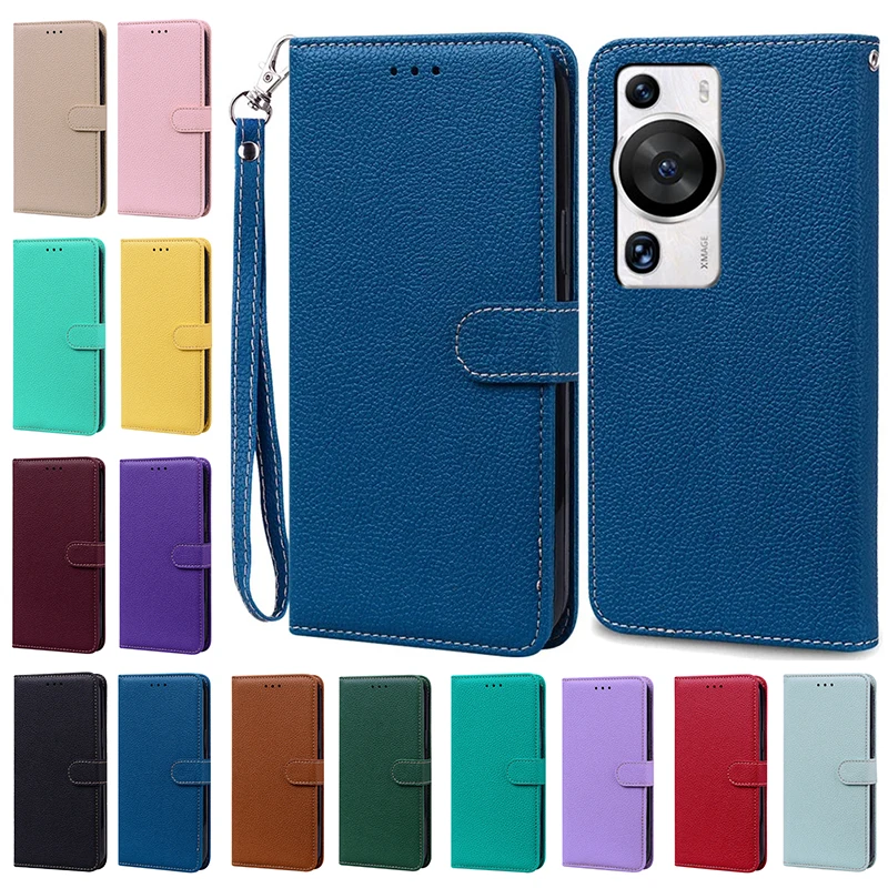 Фото Чехол для Huawei P60 Pro, модный кожаный чехол-бумажник с откидной крышкой для Huawei P60 Art P 60 P60Pro P60, противоударные Чехлы для телефона с держателем для карт №1
