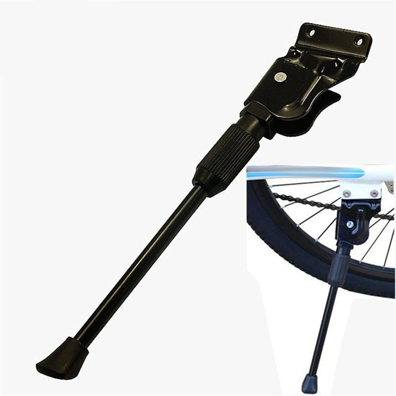 Heavy-Duty Universal Bike Kickstand - Adjustable Rear Mount Parking Stand