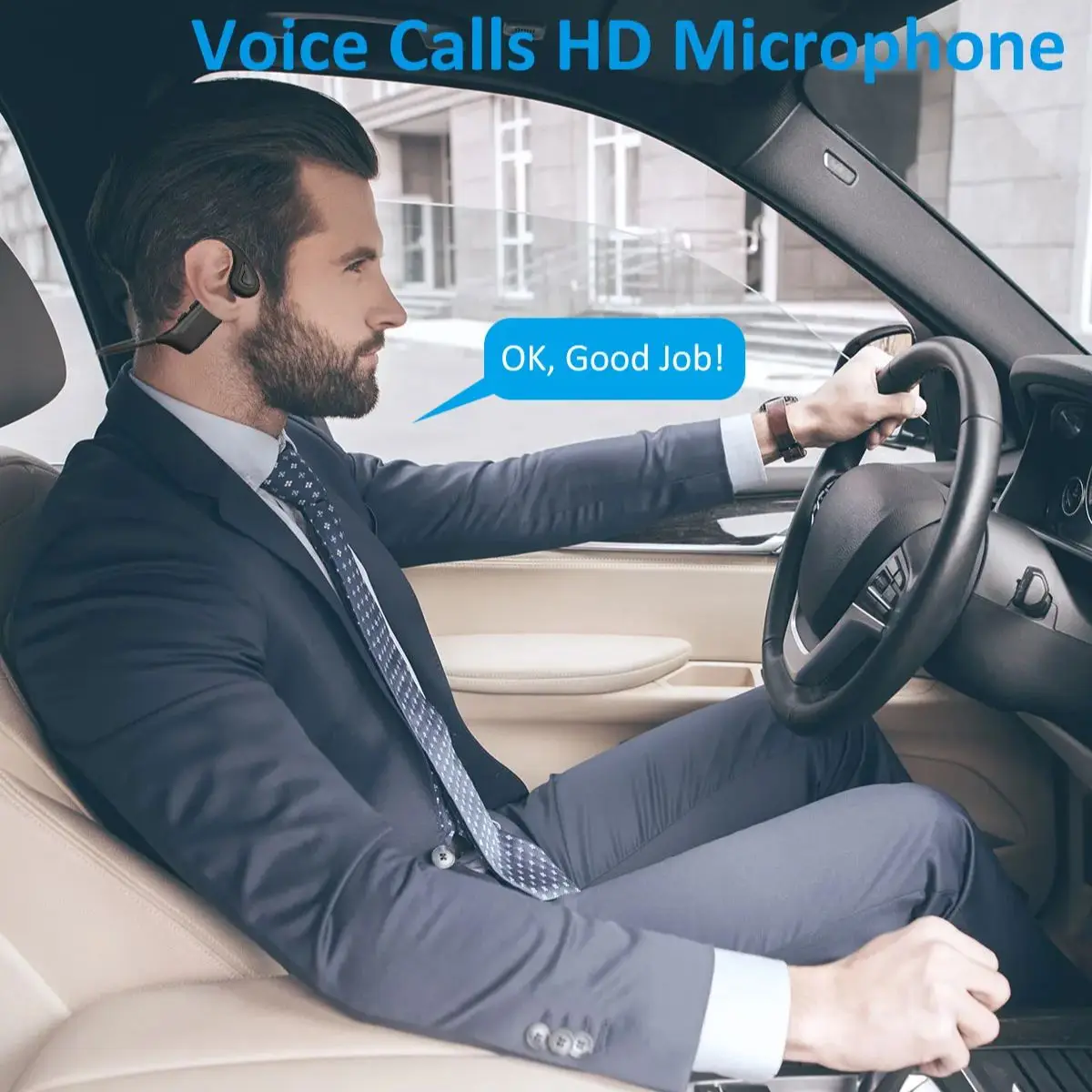 P8 Knochenschallkopfhörer, kabellos, Bluetooth 5.3, wasserdicht, Sport-Headset mit Mikrofon für Gaming, Training und Laufen_voghion.com