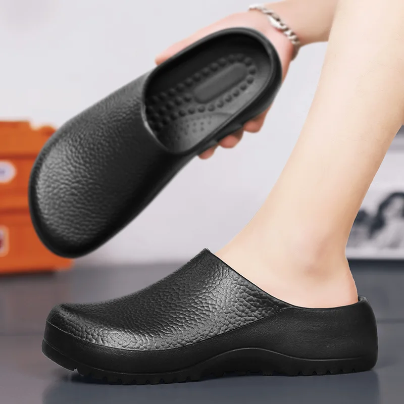 Men's Non Slip Kitchen Shoes Slip Resistant Clogs