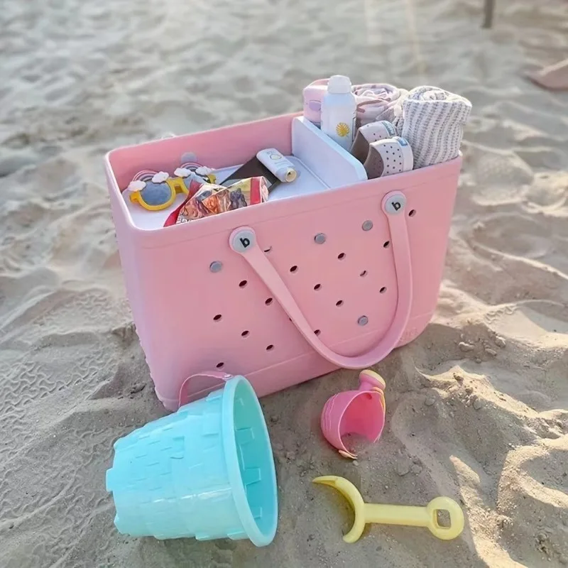 

Large Bogg Bag Lagre EVA Beach Bag Summer Water Park Storage Handbags Large Women's Beach Bags Summer Water Park Tote Baskets