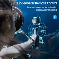 TELESIN Underwater Remote Control Selfie Stick Waterproof Diving Extendable Selfie Stick Wireless For Gopro Hero 8 9 10 11 12 13 - Image 4