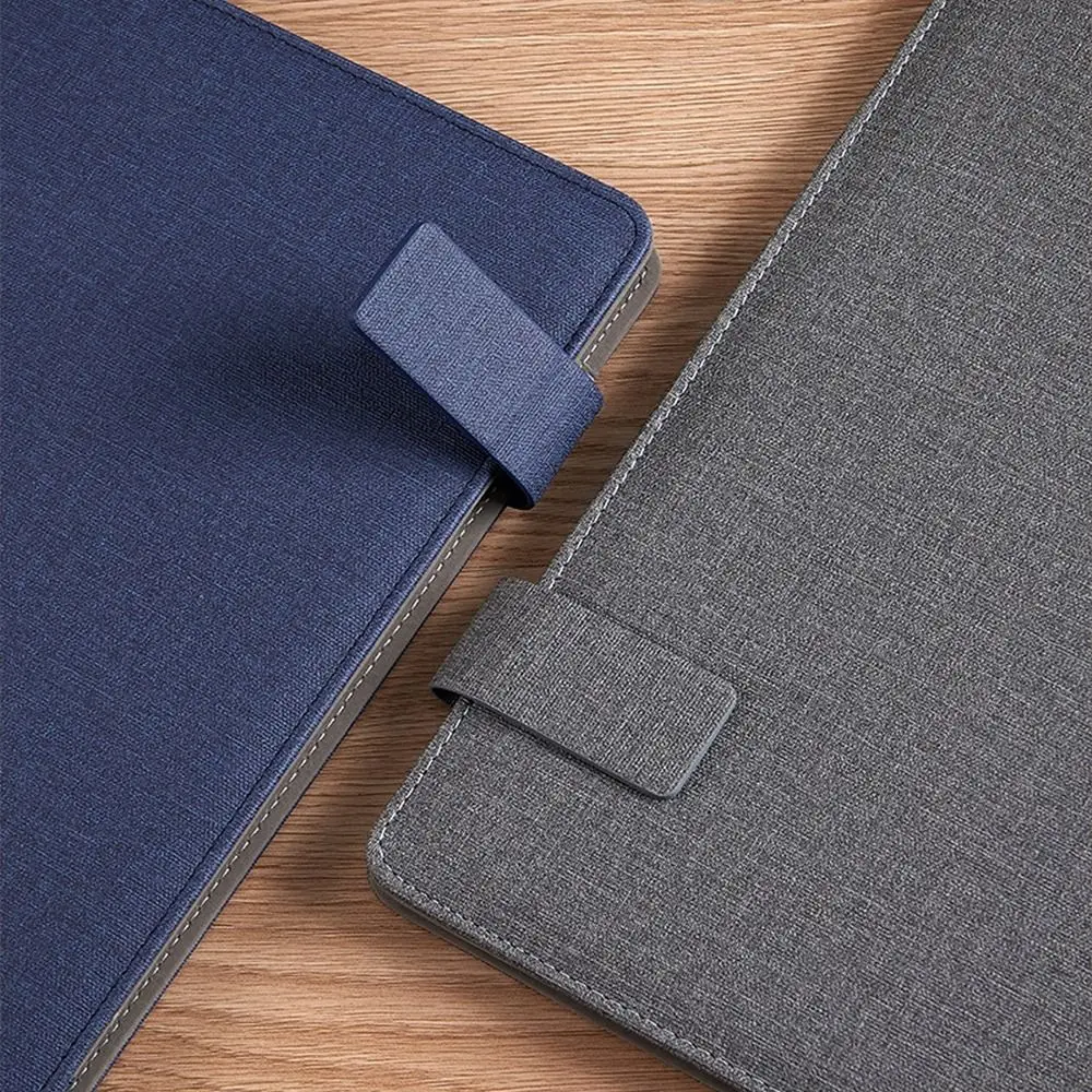 Contract File Folder A4 Leather Document Bag Office Padfolio for Conference Negotiations