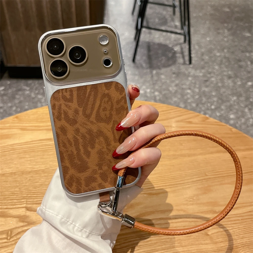 Luxury Wine Red Case with Lanyard Strap and Full Lens Protection