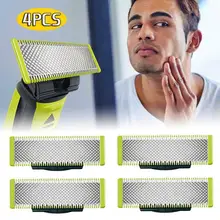 1/2/4 Pack Shaver Replacement OneBlade Head Beard Trimmer for Philips Norelco OneBlade Razor QP210/QP50/QP2520/QP2523/QP2527