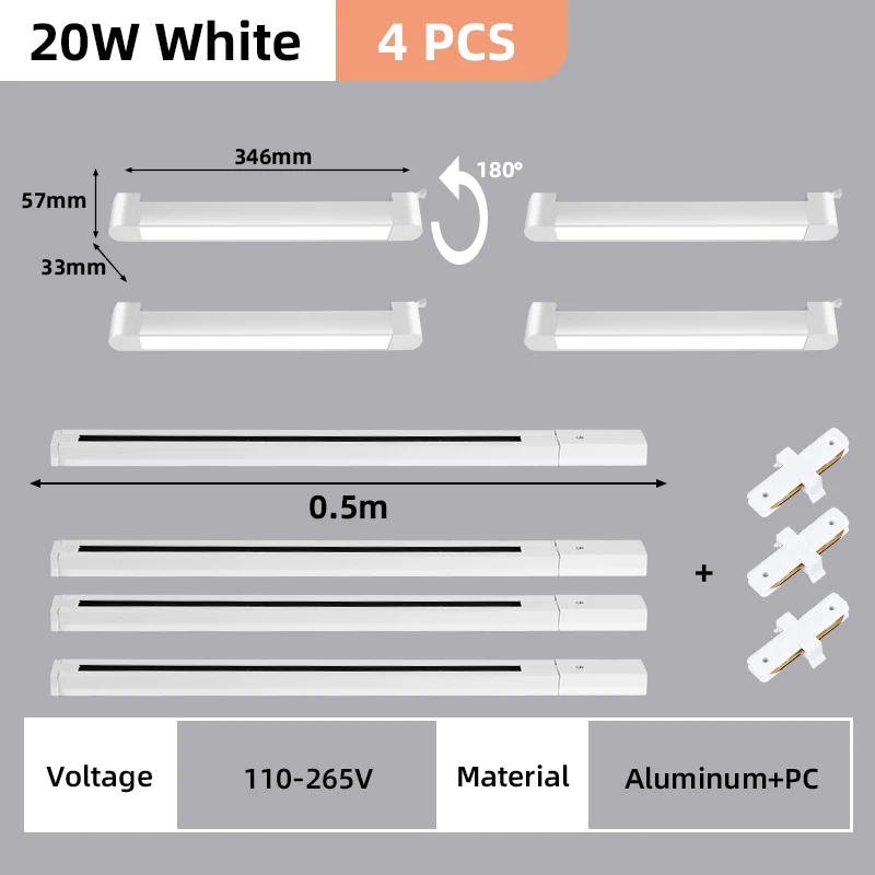 20w White 4 piece