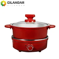 Electric Hot Pot 2.5L Household Multifunctional Student Dormitory Split Removable and Washable Small Electric Cooking Pot 1