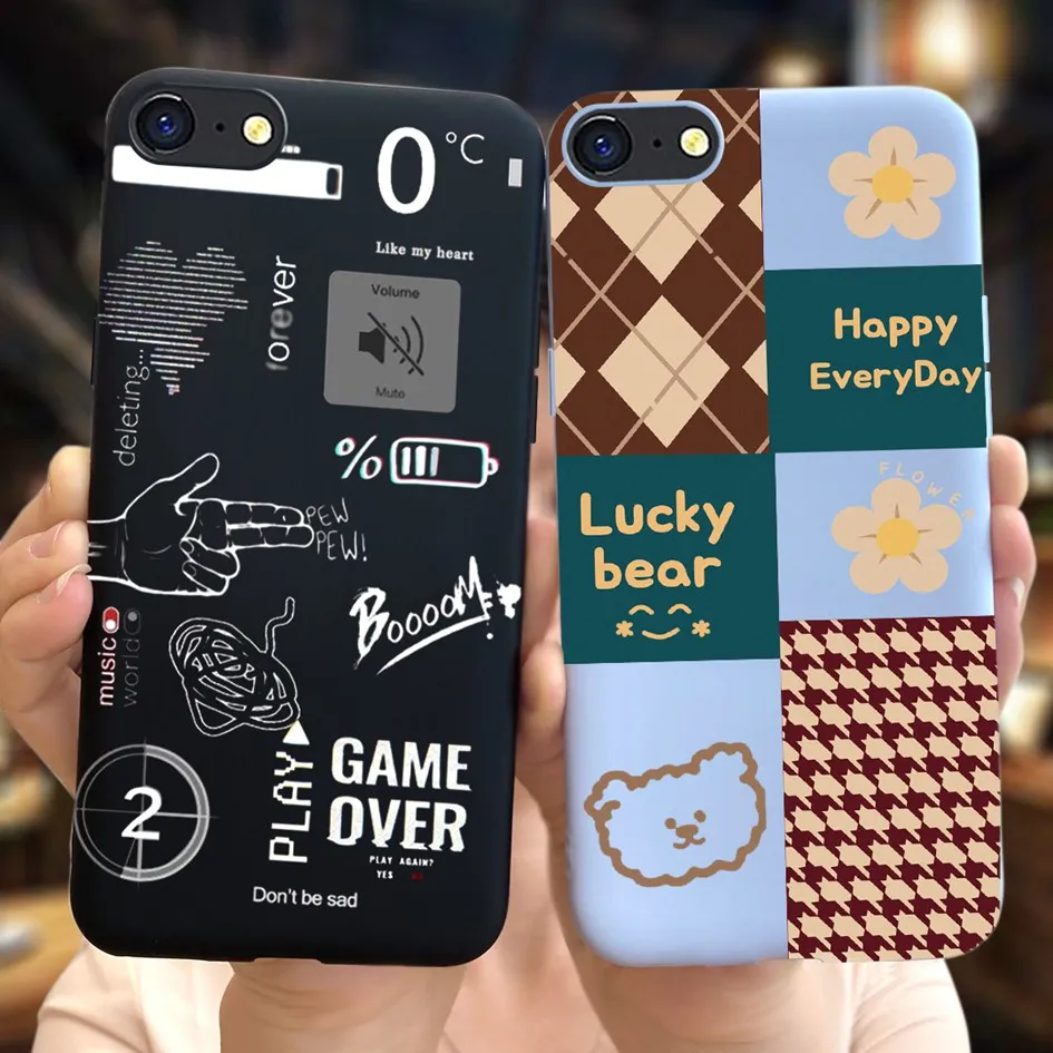 Soft Silicone Slim Cartoon Fashion Back Cover