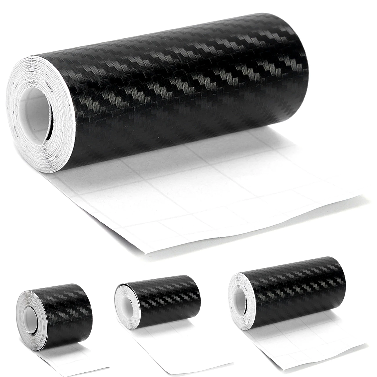 3D Carbon Fiber Strips Car Sticker 3-10M DIY Paste Rolls Auto Anti Scratch Protector Tape Waterproof Interior Exterior Film | Автомобили и