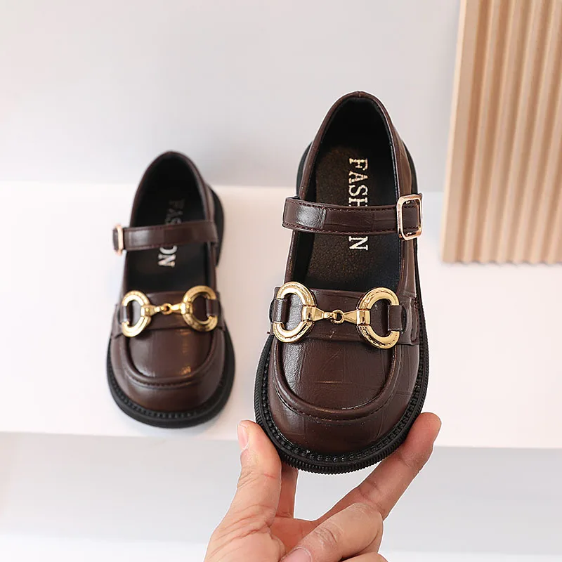 Zapatos Ni&ntilde;a Girl Leather Shoes British Mary Jane Shoes Soft Sole Princess Shoe Sweet Lolita Kid Shoe Dress for Girls