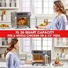 Emeril Lagasse 26 QT Extra Large Air Fryer, Convection Toaster Oven with French Doors, Stainless Steel 4