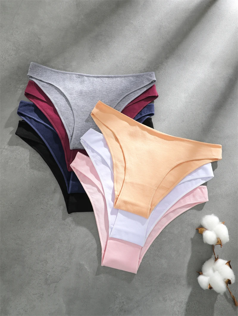 Cotton Seamless Underwear - Women's Breathable Low Waist Briefs | Soft Cotton Panties