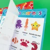 10 Themes Kids Learning French Korean Spanish English Big Cards Toys School Classroom Decoration A4 Poster Educational Toys 6