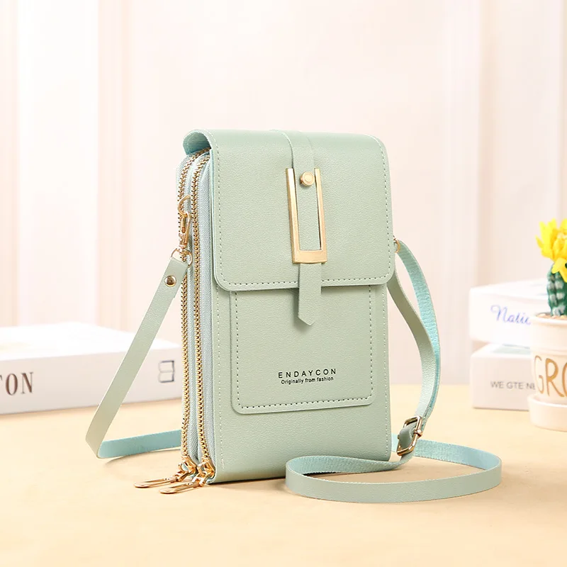 Elegant Women's Crossbody Soft Leather Handbag – Stylish Touch Screen Purse and Wallet