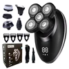 5 In 1 Electric Shaver For Men Bald Head Hair Clipper Nose Trimmer 5 Floating Blade Heads Shaving Beard Knife Rechargeable Razor 1