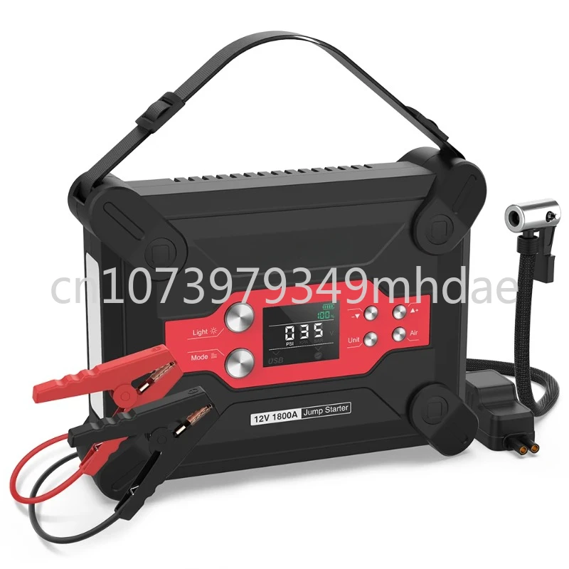 

12 В Автомобильное пусковое устройство с воздушным насосом, многофункциональный аварийный пусковой блок питания для автомобиля со стандартным OEM