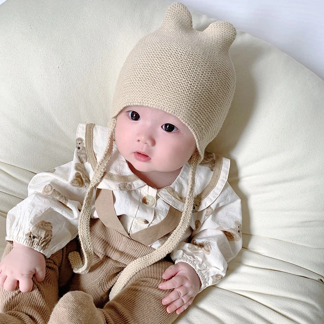 1 Pièce Chapeau Pour Bébé À La Mode Pour L'automne Et L'hiver, 0-3