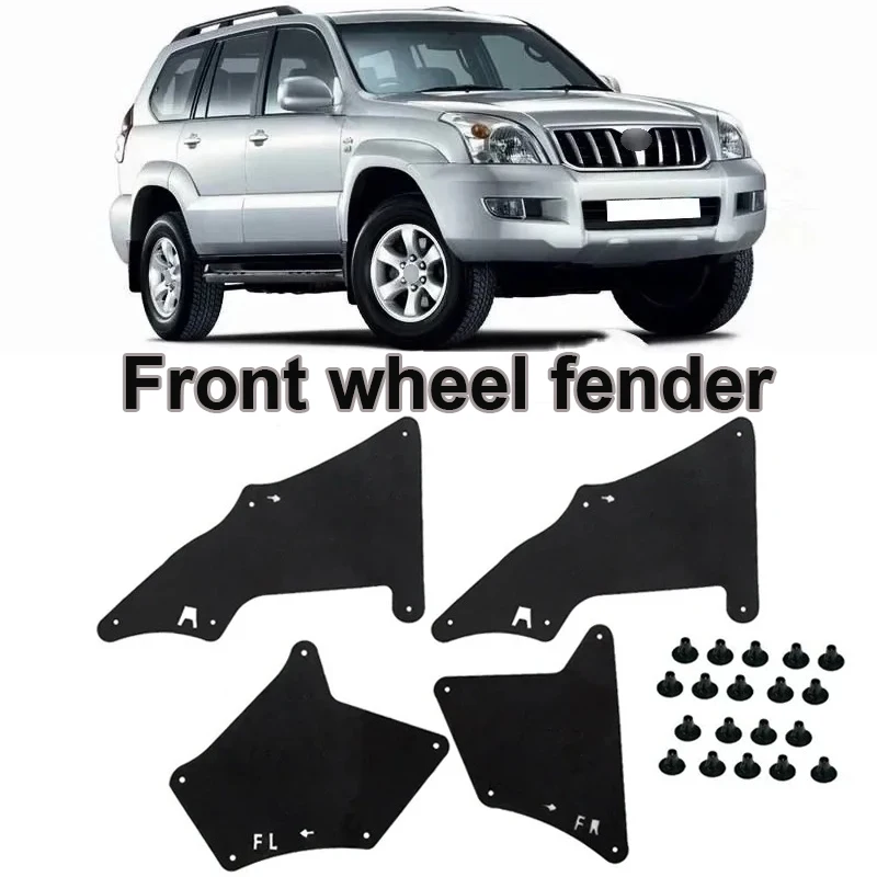 Splash Guards Shield For Toyota Land Cruiser Prado J120 J150 LC3 LC4 LC5 Apron Seal Mud Flaps W Clips Fender Liners