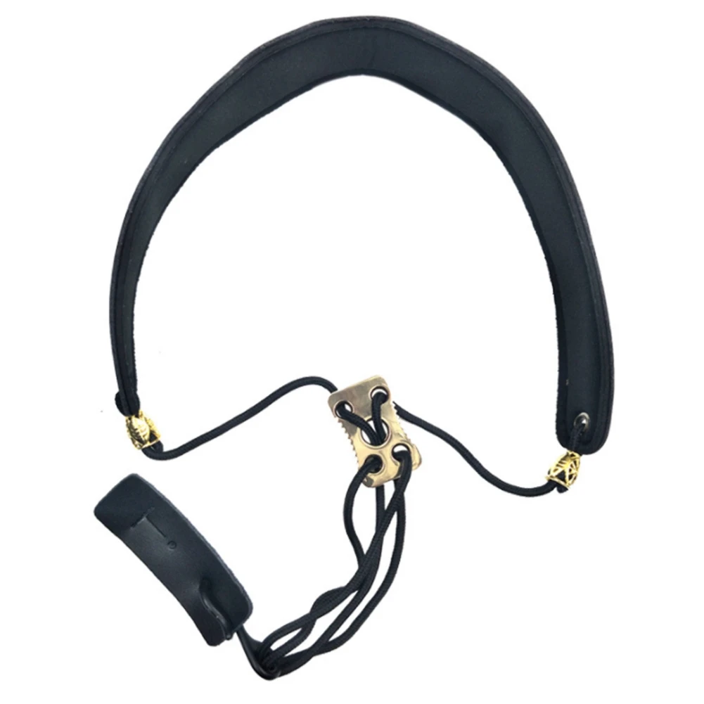 A51Q-Saxophone Neck Strap Soft Padded Shoulder Strap for Alto Tenor Soprano Saxophone Oboe Clarinet Adjustable Length 43-58cm