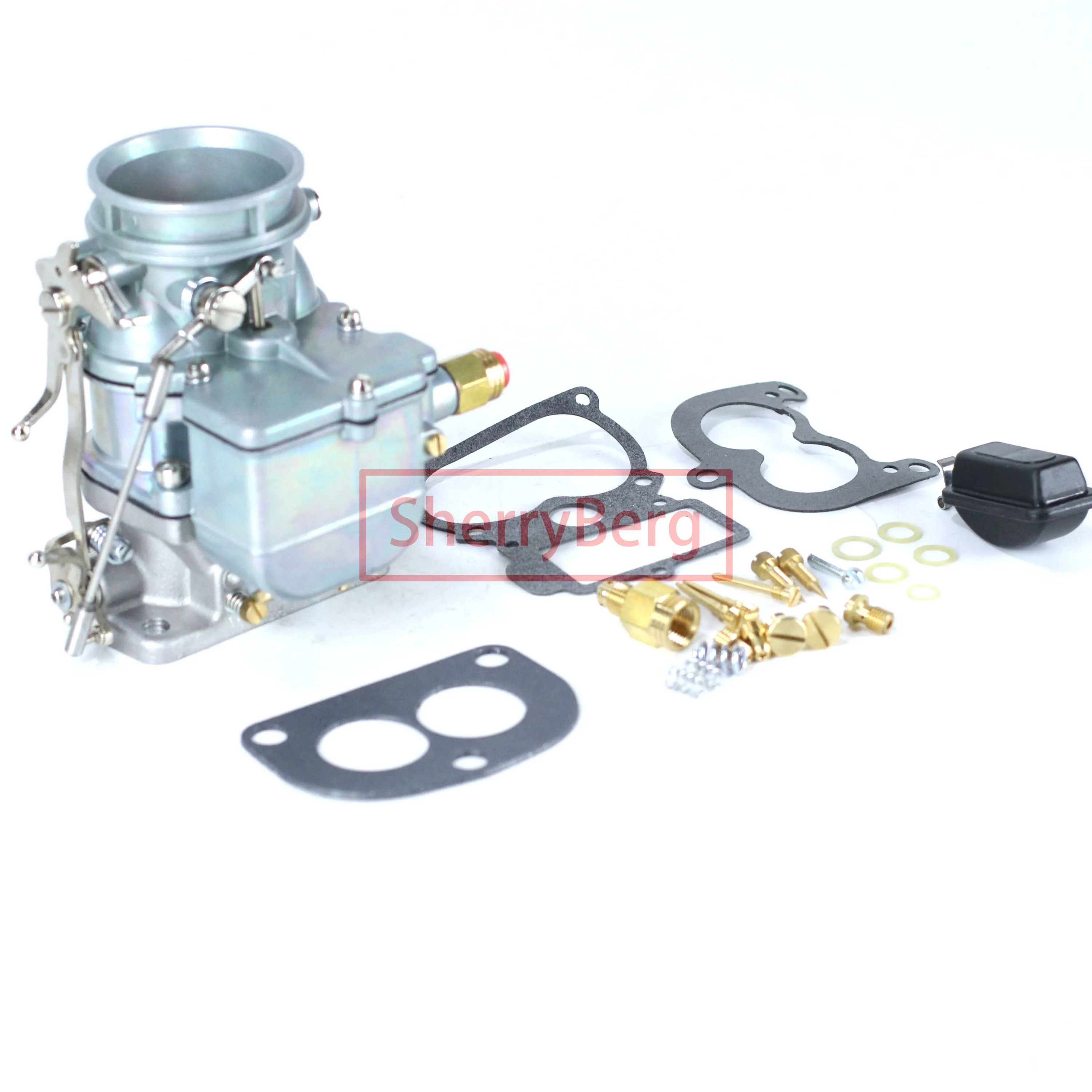SherryBerg 기화기 Karburetor Carb for Ford Stromberg 97 스타일 스피드웨이 9-Super-7 Natural Finish 2-Bbl 가스켓 키트 재구성